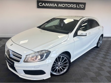 2013 Mercedes-Benz A Class MERCEDES-BENZ A CLASS A180 AMG LINE 1.6 PETROL AUTO*ALCANTRA/LEATHER BUCKET SEATS*REVERSE CAMERA & PARKING SENSORS*BLUETOOTH AUDIO*ELECTRIC FOLDING MIRRORS*TRADE INS WELCOME* €12,950