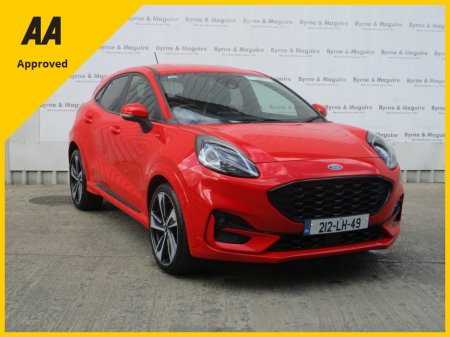 2021 Ford Puma ST-LINE  5DR 1.0T 125 MHEV.  UP GRADE ALLOYS, ONE VERY CAREFUL OWNER, FULL FORD SERVICE HISTORY AND IN SHOWROOM CONDITION !!12 MONTHS AA AND 12 MONTHS WARRANTY.  CALL BRENDAN ON 0872051161 €21,950