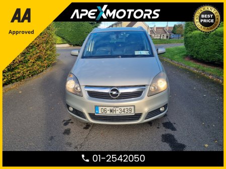 2006 Opel Zafira TOP-SPEC DESIGN MODEL  * 7-SEATER MPV * NCT MAR-26 * IMMACULATE * STAMPED SERVICE HISTORY * AA APPROVED * 101 SAFETY CHECKLIST * 2-KEYS * 12-MONTH ROADSIDE ASSIST * VERY CAREFUL OWNER * CARTELL HISTOR €1,749