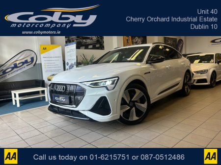 2021 Audi e-tron 50 SPORTBACK S-Line Black Ed 230KW New NCT, Alloy Wheels, 2Keys, MFSW, Sunroof, Full Electrics, Full Leather, Heated Seats, Car Play, Cruise Control, Dual Climate Control, Reverse Cam, and more. €29,950