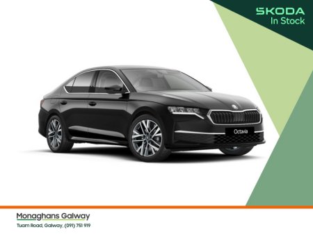 2025 Skoda Octavia Selection+ 2,0 TDI 115hp manual in Black Magic Pearlescent w/ Tinted glass In Stock €41,050