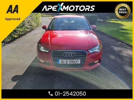 2015 Audi A3 FINANCE ARRANGED * AUTOMATIC (DSG) * CREAM LEATHER  * LOW LOW MILES  * AA APPROVED  * 101 SAFETY CHECKLIST * 12-MONTH ROADSIDE ASSIST  * IMMACULATE * TOP-SPEC * ADAPTIVE CRUISE * 2-KEYS * NCT AUG-26 €15,949