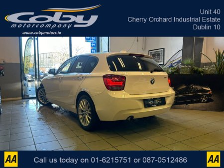 2014 BMW 1 Series 1.6 5DR AUTO. Sat Nav, Pristine Car with only 84km, 2 Keys, New NCT done before collection. Full Leather, Alloy Wheels, Dual Climate Control, Heated Seats, Reverse Camera, Bluetooth, MFSW and more. €11,950