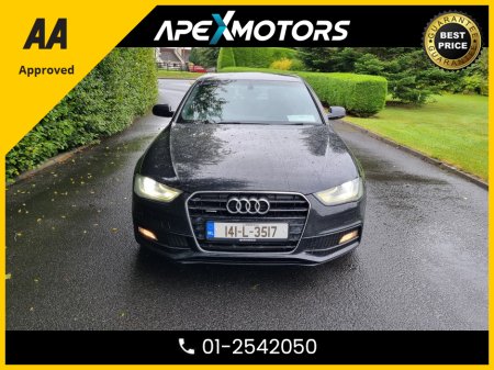 2014 Audi A4 2.0 TDI S LINE QUATTRO 177PS 4DR * FINANCE ARRANGED * 2.0 TDI S LINE QUATTRO 177PS 4DR * NCT JAN-26 * LOW TAX * AA APPROVED * 101 SAFETY CHECKLIST * IMMACULATE * TOP-SPEC * CRUISE CONTROL 01-2542050 €12,749