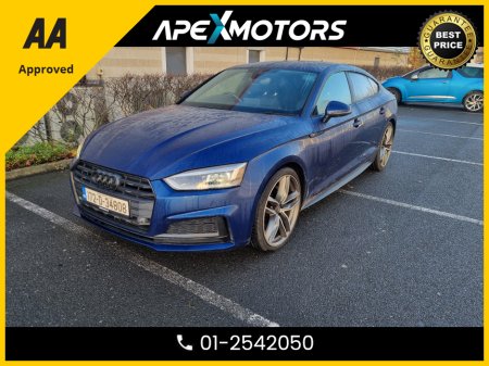 2017 Audi A5 FINANCE ARRANGED * S-LINE TDI SPORTBACK * TOP-SPEC * NEW NCT NOV-27 * IMMACULATE * AA APPROVED * 101 SAFETY CHECKLIST * HEATED SEATS * COLOUR REVERSE CAMERA * LOW DIESEL MILES * CRUISE CONTROL €24,949