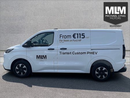 2025 Ford Transit Custom 320 PHEV SWB (V), Price Ex VAT, *Spare wheel, fixed towbar, Load area protection Kit,Seat Pack k4a* €37,394
