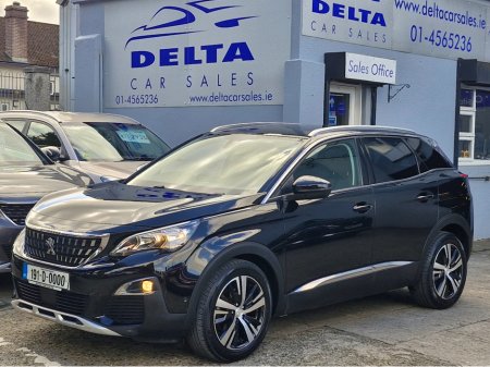 2019 Peugeot 3008 ALLURE 1.5 BLUE HDI 130BHP MANUAL NCT 09/27 FINANCE AVAILABLE @ €76 PER WEEK 2 KEYS/ HALF LEATHER SEATS/ TOUCH SCREEN MEDIA/ ANDROID AUTO/ APPLE CAR PLAY/ PARKING SENSORS/ HISTORY CHECKED