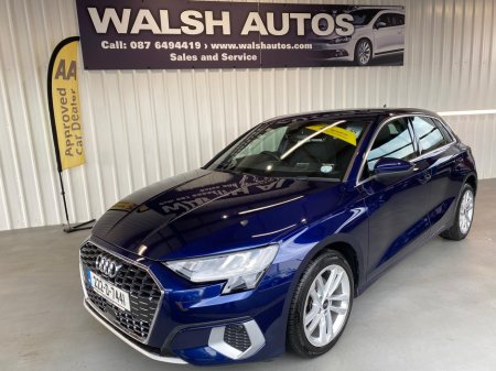 2022 Audi A3 SPORTBACK 30 TFSI 110HP SE 4DR €26,950