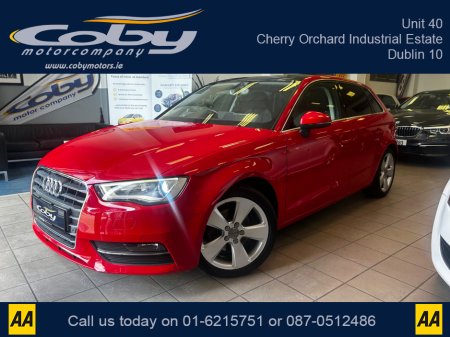 2013 Audi A3 1.4 SPORT AUTO 5dr. NEW MODEL Stunning Car with Panoramic Sunroof, New NCT done before collection, Alloy Wheels, Dual Climate Control, Reverse Camera, Sat Nav, Bluetooth, MFSW, Full Electrics. €10,950 thumbnail