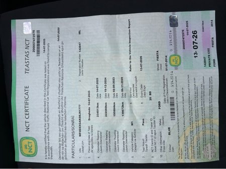 2014 Ford Fiesta MCA ZETEC 1.25 60PS M5 4DR €7,750 thumbnail