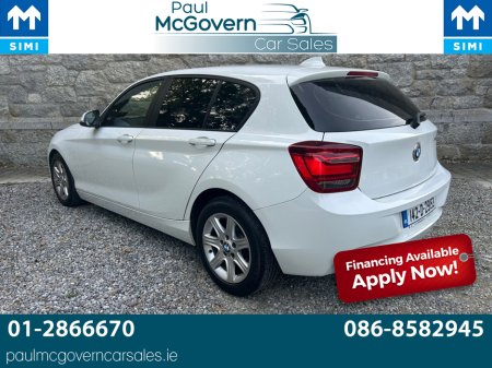 2014 BMW 1 Series I DBA-1A16 5DR AUTOMATIC**//**WARRANTY**//**€280 ROAD TAX**//**TRADE IN ACCEPTED**//**ALLOYS**//**AIR CON**//**PEARL WHITE!! €12,222