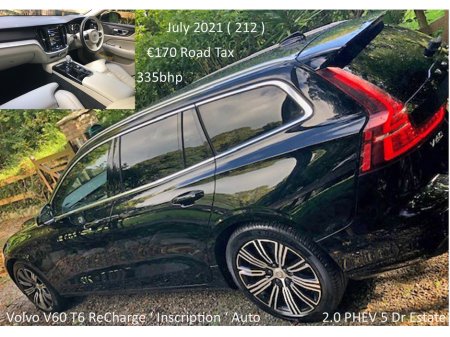 2021 Volvo V60 2.0 T6 'Inscription' ReCharge 355bhp PHEV - Auto - 5 Dr Estate
