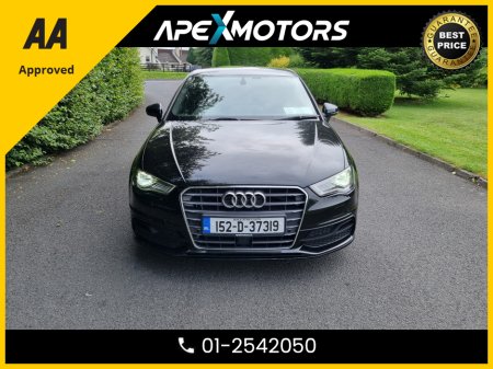 2015 Audi A3 Sportback FINANCE ARRANGED * S-LINE * TOP-SPEC * LEATHER INTERIOR * NCT NOV-26 * STAMPED SERVICE HISTORY * AA APPROVED * 101 SAFETY CHECKLIST * AUTOMATIC (DSG) * IMMACULATE * HEATED SEATS * COLOUR REVERSE CAMER €15,749