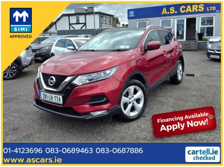 2020 Nissan Qashqai 1.3 SE  AUTOMATIC ** 1 OWNER IRISH CAR ** PANORAMIC GLASS ROOF ** REVERSE CAMERA ** 2 KEYS ** STUNNING EXAMPLE **