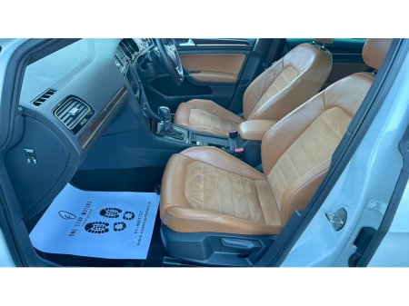 2014 Volkswagen Golf *HIGHLINE-MILANO MODEL* FULL SPC / COGNAC LEATHER - HEATED SEATS - CAMERAS - PEARL WHITE €12,900 thumbnail