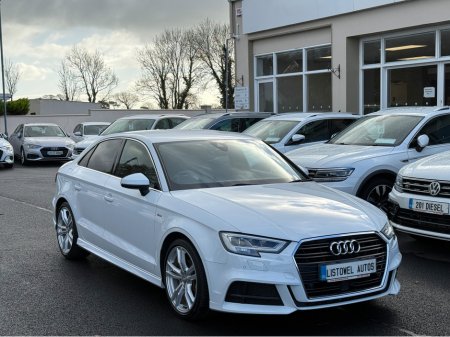 2019 Audi A3 S-LINE 1.4 AUTO SALOON * REAR VIEW CAMERA, VIRTUAL COCKPIT, PARKING SENSORS FRONT & REAR, ADAPTIVE CRUISE CONTROL, POWER ADJUSTABLE SEATS, POP UP MULTIMEDIA DISPLAY, 3 STAGE HEATED SEATS, ISOFIX * €25,950