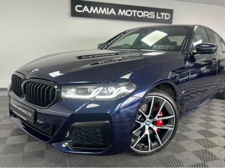 2021 BMW 5 Series BMW 5 SERIES 530E PLUG IN HYBRID PRO PACK M-SPORT*HEATED LEATHER ELECTRIC MEORY ADJUSTABLE BUCKET SEATS*AMBIENT LIGHTING*HEATED STEERING WHEEL*PARK ASSIST & 360 CAMERAS*HARMAN KARDON*FINANCE AVAILABLE €39,950