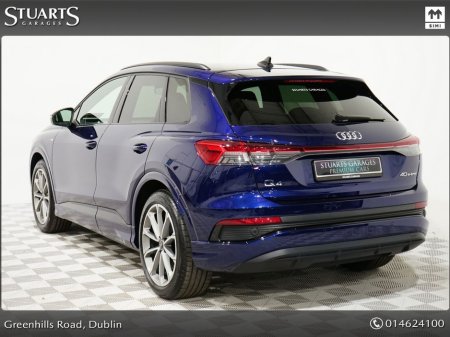 2024 Audi Q4 e-tron Q4 E-TRON 40 EDITION 1 S/LINE TECH PACK: NAVARRA BLUE METALLIC WITH FULL BLACK LEATHER, 20” ALLOYS, POWER CLOSING BOOT, HEADS UP DISPLAY €45,945