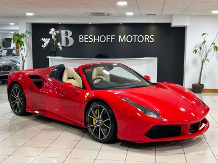 2017 Ferrari 488 SPIDER 3.9 V8T F1=BEST COLOUR COMBO//EXTENSIVE SPEC//D REG=FULL FERRARI SERVICE HISTORY=TAILORED FINANCE PACKAGES AVAILABLE=TRADE INS WELCOME €299,995
