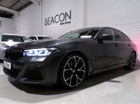 2021 BMW 5 Series *212 BMW 520D MHEV M-SPORT*FULL SERVICE HISTORY*FULL M-SPORT PACK*HEATED OYSTER WHITE M-SPORT SEATS* €37,900
