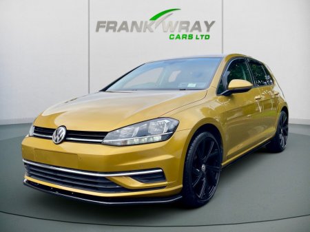 2018 Volkswagen Golf 1.6 TDI SE NAV BLUEMOTION 115PS 5DR**KITTED**REAR SPOILER**FSH**AS NEW**LIME YELLOW**