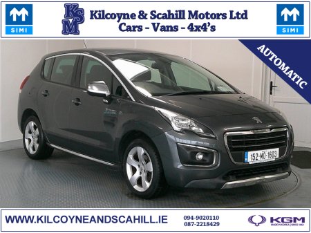 2015 Peugeot 3008 1.6 HDI BLUE ACTIVE S/S 120BHP 5DR A €9,950