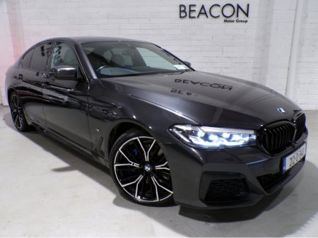 2021 BMW 5 Series *212 BMW 520D MHEV M-SPORT*FULL SERVICE HISTORY*FULL M-SPORT PACK*HEATED OYSTER WHITE M-SPORT SEATS* €37,900