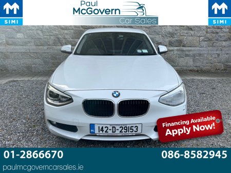 2014 BMW 1 Series I DBA-1A16 5DR AUTOMATIC**//**WARRANTY**//**€280 ROAD TAX**//**TRADE IN ACCEPTED**//**ALLOYS**//**AIR CON**//**PEARL WHITE!! €12,222