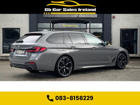 2021 BMW 5 Series 2.0 520d MHT M Sport Touring 5dr Diesel Steptronic 1 OWNER + BERNINA GREY + REVERSE CAMERA €37,750