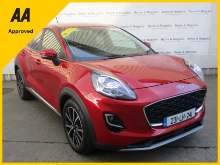 2023 Ford Puma TITANIUM 5DR 1.0T 125 MHEV ONLY 24890 KMS HIGH SPEC WITH HEATED SEATS AND STEERING WHEEL.  12 MONTHS WARRANTY AND 12 MONTHS AA COVER!!