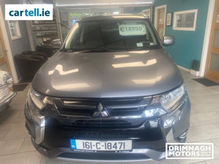 2016 Mitsubishi Outlander 2.0 GX3H+ Phev 200BHP 5DR Auto €11,950