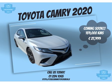 2020 Toyota Camry /2020/2.5 PETROL HYBRID/COMING SOON!!