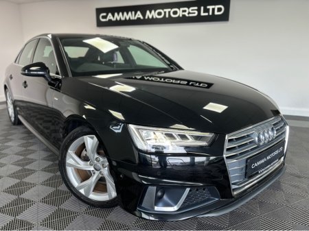 2019 Audi A4 AUDI A4 S-LINE 2.0 PETROL*FACELIFT*DIGITAL DASH*HEATED SEATS*ELECTRIC MEMORY ADJUSTABLE*360 CAMERAS & PARK ASSIST*AUTOHOLD*DRIVE MODES*BLIND SPOT ASSIST,LANE ASSIST,ADAPTIVE CRUISE CONTROL*FINANCE AVA €29,950