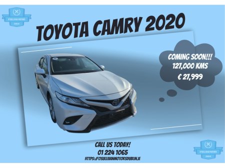 2020 Toyota Camry /2020/2.5 PETROL HYBRID/AUTOMATIC €26,999