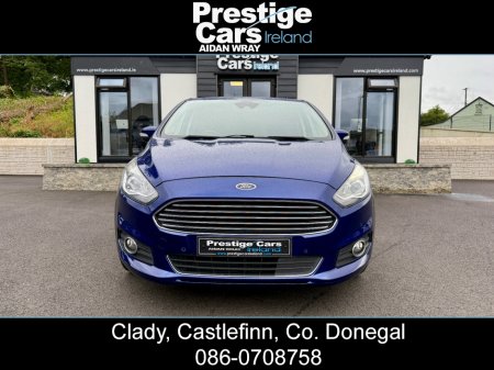 2018 Ford S-Max 2.0 TDCI TITANIUM 150 BHP,7 SEATS,DEEP IMPACT BLUE,FRONT AND REAR PARK SENSORS WITH PARK ASSIST,SAT NAV,PRIVACY GLASS,FAMILY PACK,ELECTRIC TAILGATE,TWO OWNERS,NEW TIMING BELT KIT,HIGH SPEC €13,895