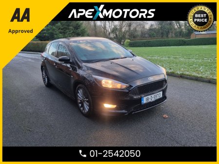 2018 Ford Focus FINANCE ARRANGED * 1.0 T ST-LINE ECOBOOST 1 * NCT NOV-26 * AA APPROVED  * 101 SAFETY CHECKLIST * IMMACULATE * TOP-SPEC 5DR HATCH * LOW LOW MILES * CRUISE CONTROL * 2-KEYS * LOW TAX * 01-2542050
