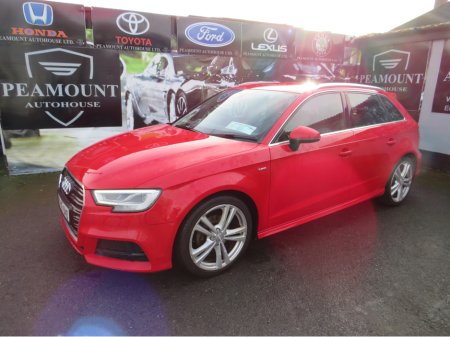 2018 Audi A3 2.0 TDI S LINE 150PS SPORTBACK IN RED NCT 27