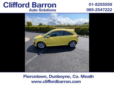 2014 Vauxhall Corsa New NCT! 1.4 I SRI AIR CONDITIONING 100PS 3DR €6,995