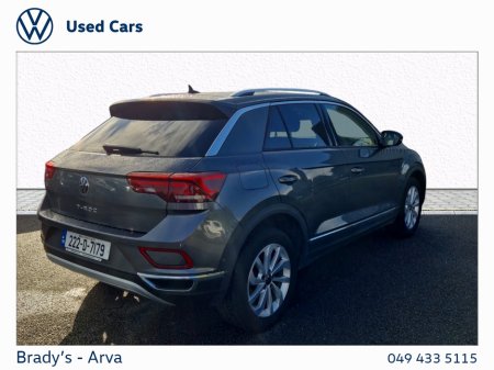 2022 Volkswagen T-Roc STYLE 1.0 TSI 110BHP M6F €27,950