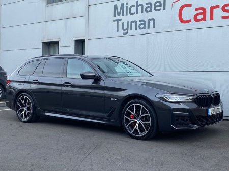 2023 BMW 5 Series 530e M Sport Pro Plug-In Hybrid Touring, 19” Diamond Cut Alloys, Privacy Glass, Black Leather, Heated Seats, CarPlay, Reverse Camera, Electric Tailgat