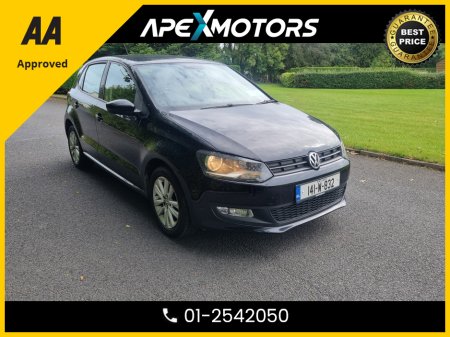 2014 Volkswagen Polo FINANCE ARRANGED * TRENDLINE 1.2 60HP MANUAL 5SPEED 5DR * NEW NCT FEB-27 * AA APPROVED  * 101 SAFETY CHECKLIST * 12-MONTH ROADSIDE ASSIST  * IMMACULATE * TOP-SPEC 5DR HATCH * LOW TAX * SERVICE HISTORY