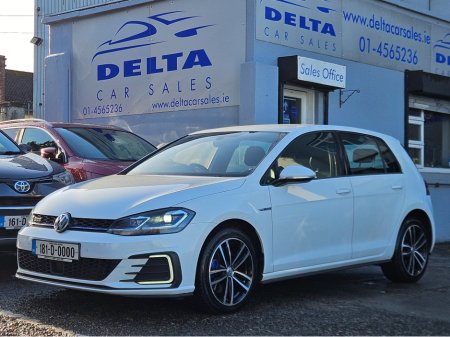 2018 Volkswagen Golf 1.4 GTE AUTOMATIC 201BHP *PLUG IN PETROL HYBRID* NCT 12/27 FINANCE AVAILABLE FROM €76 PER WEEK 2 KEYS/ REVERSE CAMERA/ BLUETOOTH/ USB/ AUX/  CHARGING CABLES AVAILABLE/ HISTORY CHECKED