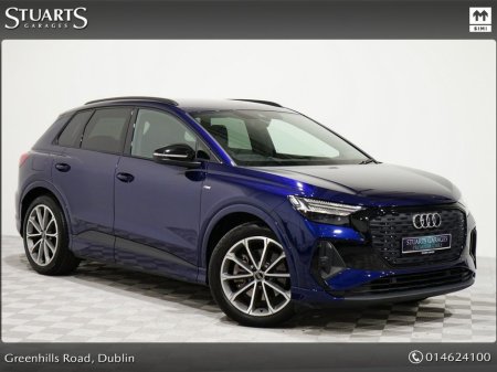 2024 Audi Q4 e-tron Q4 E-TRON 40 EDITION 1 S/LINE TECH PACK: NAVARRA BLUE METALLIC WITH FULL BLACK LEATHER, 20” ALLOYS, POWER CLOSING BOOT, HEADS UP DISPLAY €45,945