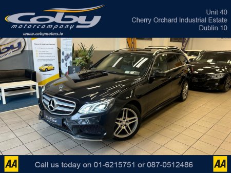 2015 Mercedes-Benz E Class E220 BLUETEC AMG LINE 5DR AUTO CDI. New NCT, Alloy Wheels, 2Keys, Cruise Control, Full Leather, Dual Climate Control, Sat Nav, BT, Full Electrics, Parking Sensors,Heated Seats, MFSW, Handsfree, & more €17,950