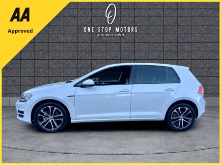 2014 Volkswagen Golf *HIGHLINE-MILANO MODEL* FULL SPC / COGNAC LEATHER - HEATED SEATS - CAMERAS - PEARL WHITE €12,900 thumbnail