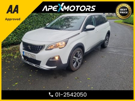 2020 Peugeot 5008 FINANCE ARRANGED * TOP-SPEC 1.2 Pure Tech allure 7-seater * NEW TIMING BELT FITTED * AA APPROVED  * 101 SAFETY CHECKLIST * 12-MONTH ROADSIDE ASSIST  * IMMACULATE * LOW LOW MILES * ADAPTIVE CRUISE €32,449