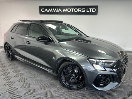2022 Audi RS3 AUDI RS3 8Y 400BHP*PANORAMIC SUNROOF*HEATED LEATHER RS STAMPED SEATS*BANG & OLUFSEN SPEAKERS*ELECTRIC TAILGATE*REVERSE CAMERA & SENSORS*KEYLESS ENTRY & START*PARK ASSIST*FINANCE AVAILABLE & TRADE INS* €84,950