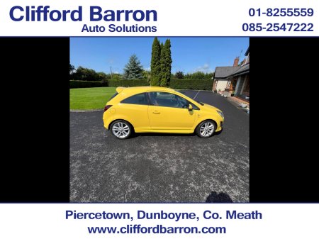 2014 Vauxhall Corsa New NCT! 1.4 I SRI AIR CONDITIONING 100PS 3DR €6,995