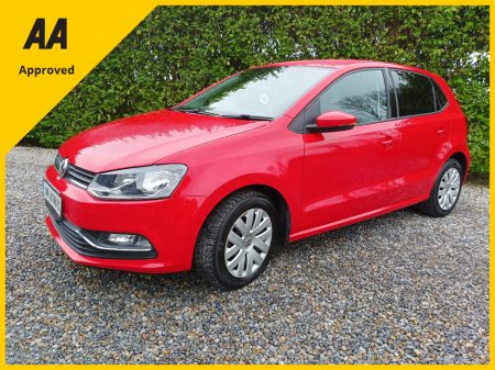 2016 Volkswagen Polo 1.2 TSI COMPREHENSIVE SERVICE HISTORY (9 STAMPS) REVERSE CAMERA LARGE TOUCH SCREEN MULTIMEDIA SYSTEM MULTIFUNCTION STEERING WHEEL AUTOMATIC HEADLIGHTS FRONT FOGS 2 YEARS NCT 6 MONTHS ROAD TAX €12,895