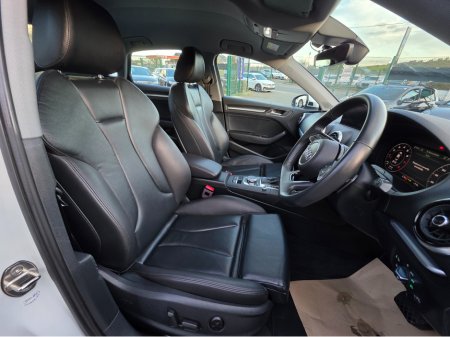 2018 Audi A3 182 ( SALOON ) FULL LEATHER HEATED SEATS VIRTUAL COCKPIT - NAVIGATION SMARTPHONE INTERFACE- SATNAV - REVERSING CAMERA -BLIND SPOT - PARKING SENSORS- LEATHER €23,950